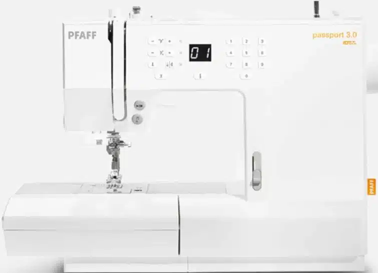 PFAFF Passport 3.0 symaskine med IDT-system, 100 sømme og kompakt design til rejse og kreative projekter