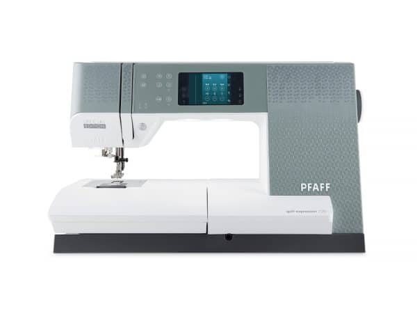 a grey pfaff quilt expression 720 SE special edition