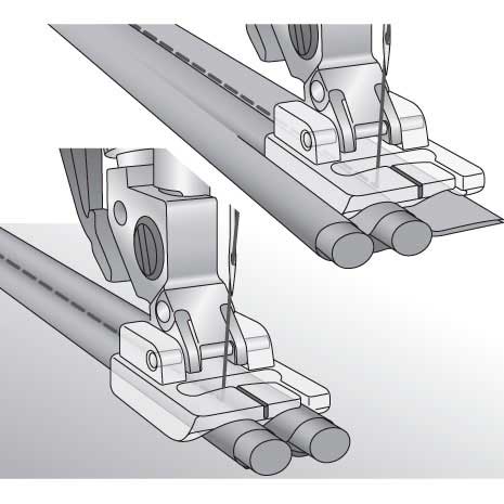 Pfaff Dobbelt possementfod - Billede 2