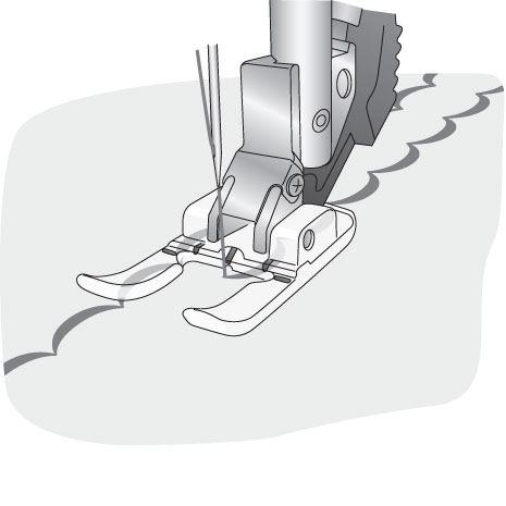 Pfaff Klar applikationsfod til IDT™-system