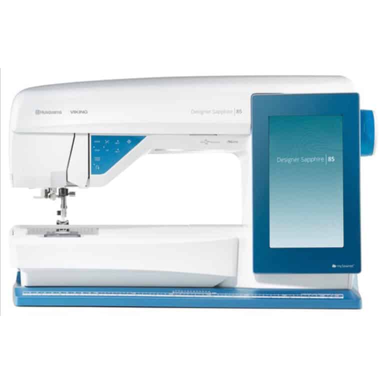 husqvarna viking designer sapphire 85 set forfra