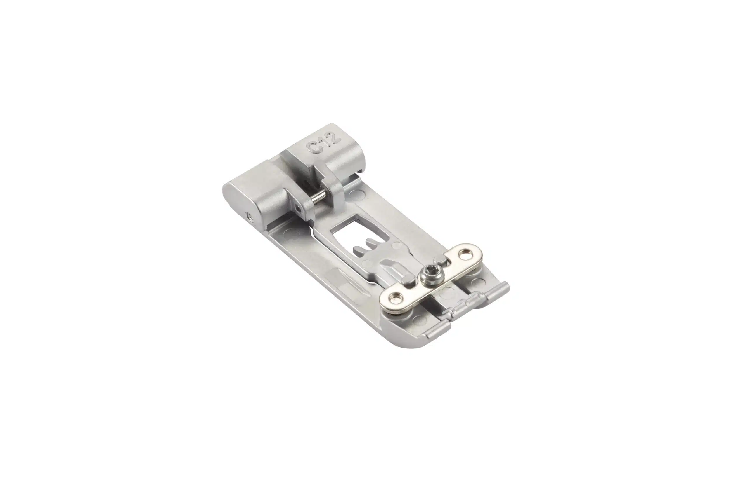 Bernina coverstitch trykfod C12. Til sømme, oplægninger, bindinger og dekorativ syning med dæk-/kædesøm langs ujævne lag af materiale
