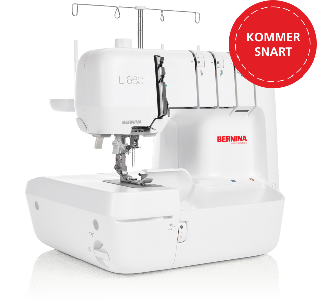 BERNINA L 660 overlocker med ét-trins-lufttråder og frihåndssystem